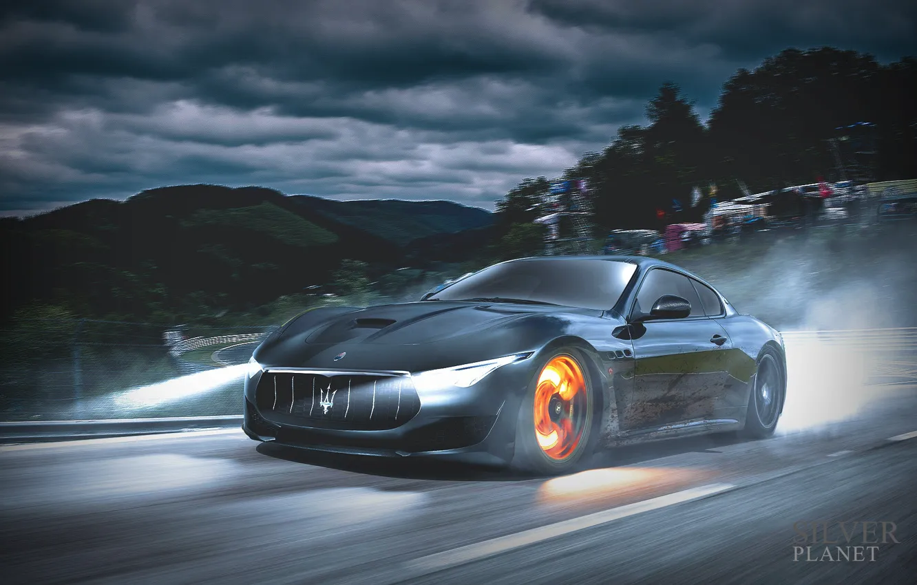 Фото обои Maserati, Авто, Машина, Car, Автомобиль, Art, Vehicles, Alfieri