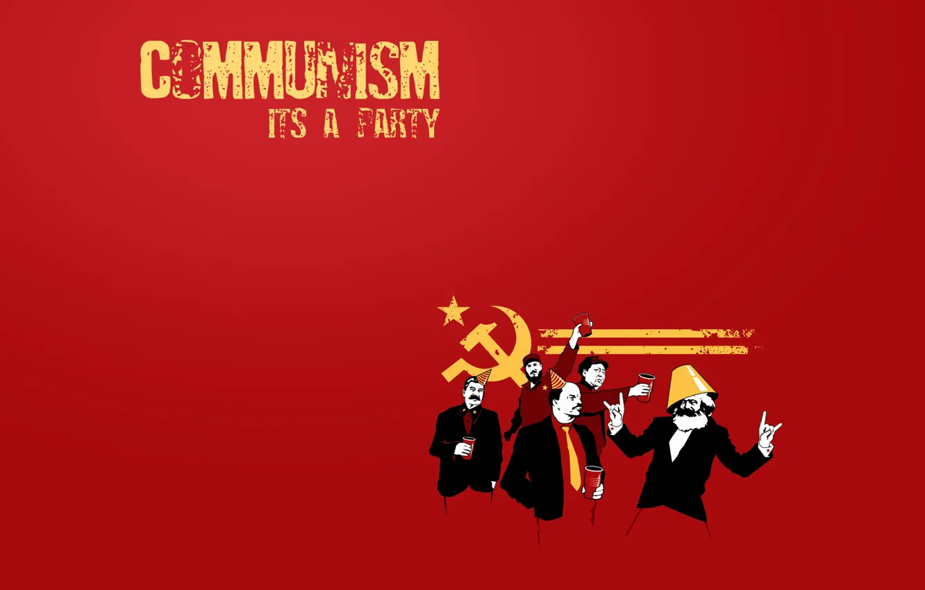 Фото обои коммунизм, ленин, party, communism, карл маркс, сталин, мао цзедун, фидель кастро