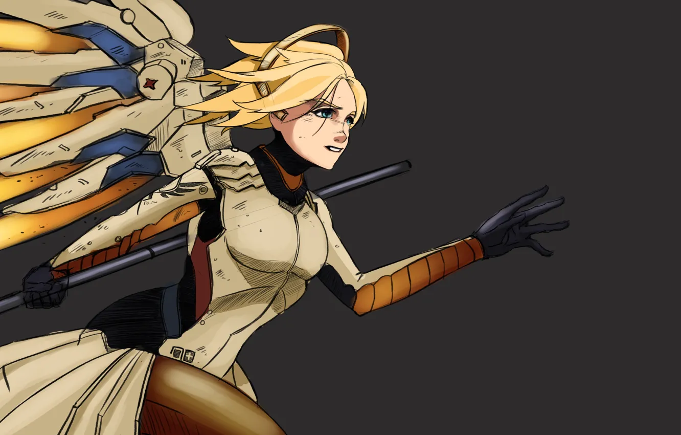 Фото обои Game, Blizzard Entertainment, Overwatch, Mercy