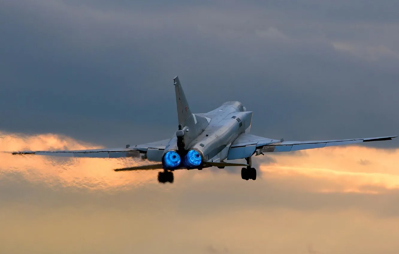 Фото обои самолет, взлет, сопла, Backfire, крыла, сверхзвуковой, дальний, Ту-22М