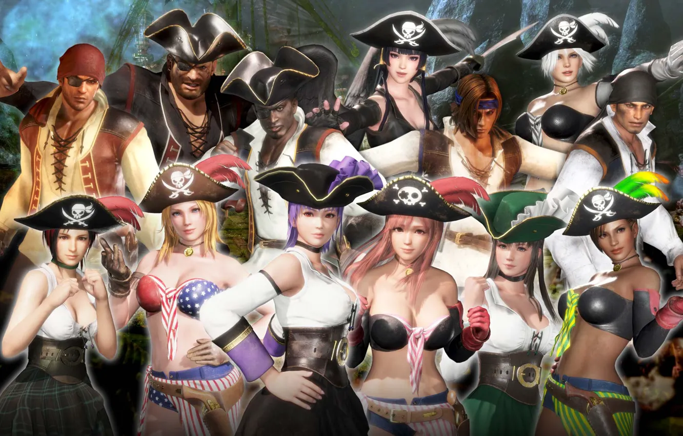 Фото обои пираты, шляпы, Dead or Alive 6