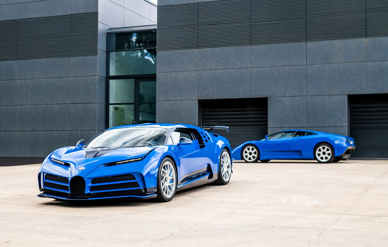 Фото обои Bugatti, blue, Bugatti EB110 GT, EB 110, Centodieci, Bugatti Centodieci