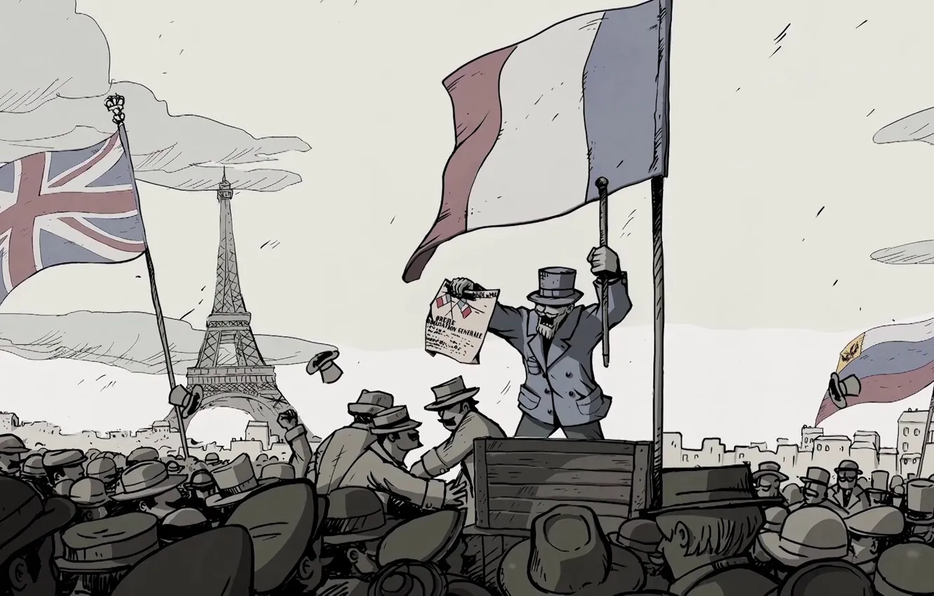 Фото обои Париж, Игры, Война, Valiant Hearts: The Great War