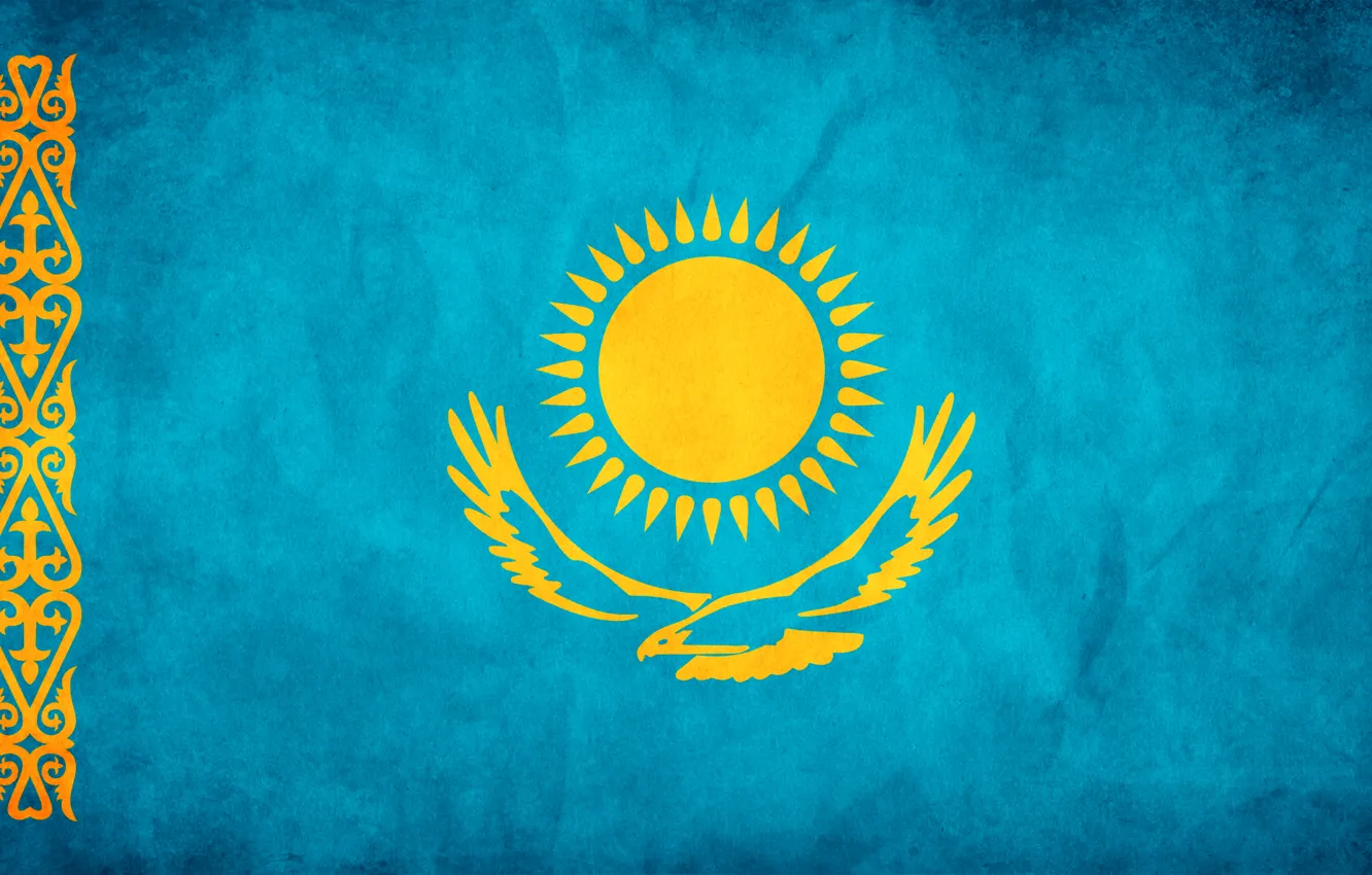 Фото обои свобода, флаг, Казахстан