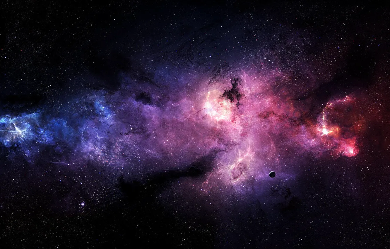 Фото обои звезды, туманность, планета, Stefan Veselinov, Pyres Of Atonement