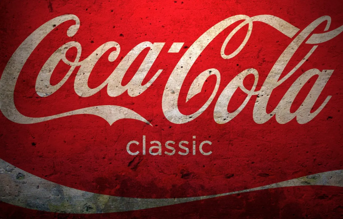 Фото обои red, logo, coca cola