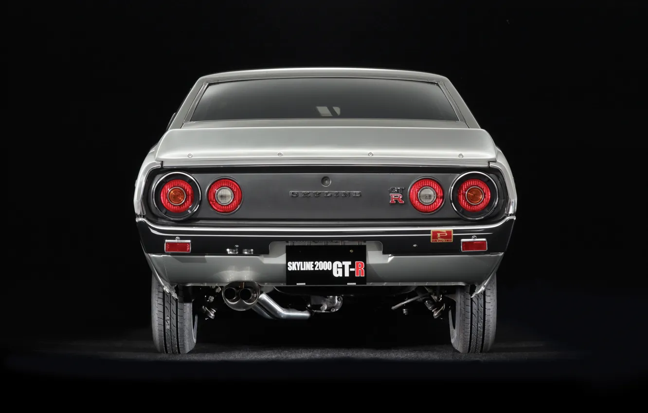 Фото обои Nissan, Skyline, rear view, 2000GT-R, Nissan Skyline 2000 GT-R