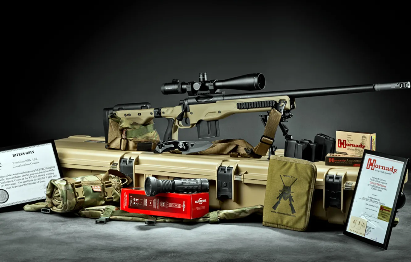 Фото обои снайперская винтовка, Stiller Tac 30 AW build, Spartan Precision Rifles
