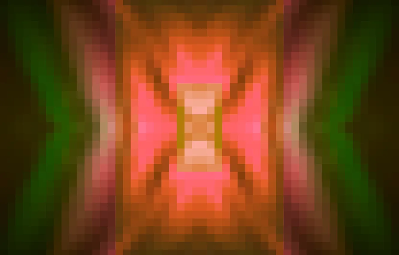 Фото обои цвет, градиент, пиксели, заставка