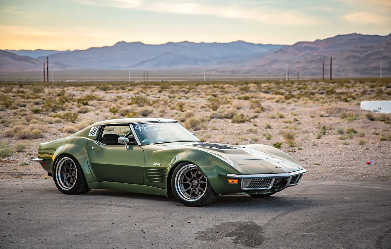 Фото обои Corvette, 1970, Stingray, Wheels, Forgeline, GA3R