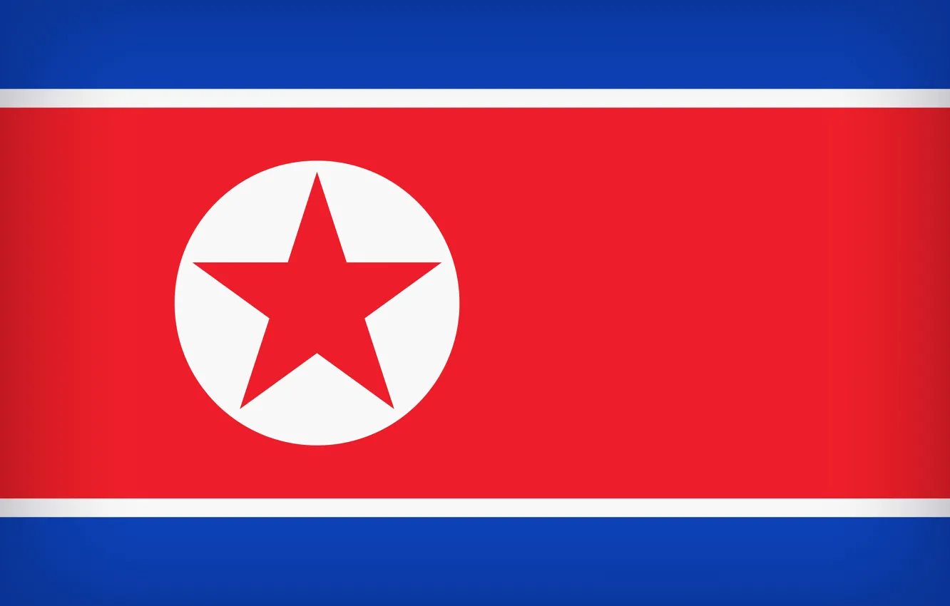 Фото обои Flag, North Korea, Flag Of North Korea, North Korea Large Flag, North Korean Flag