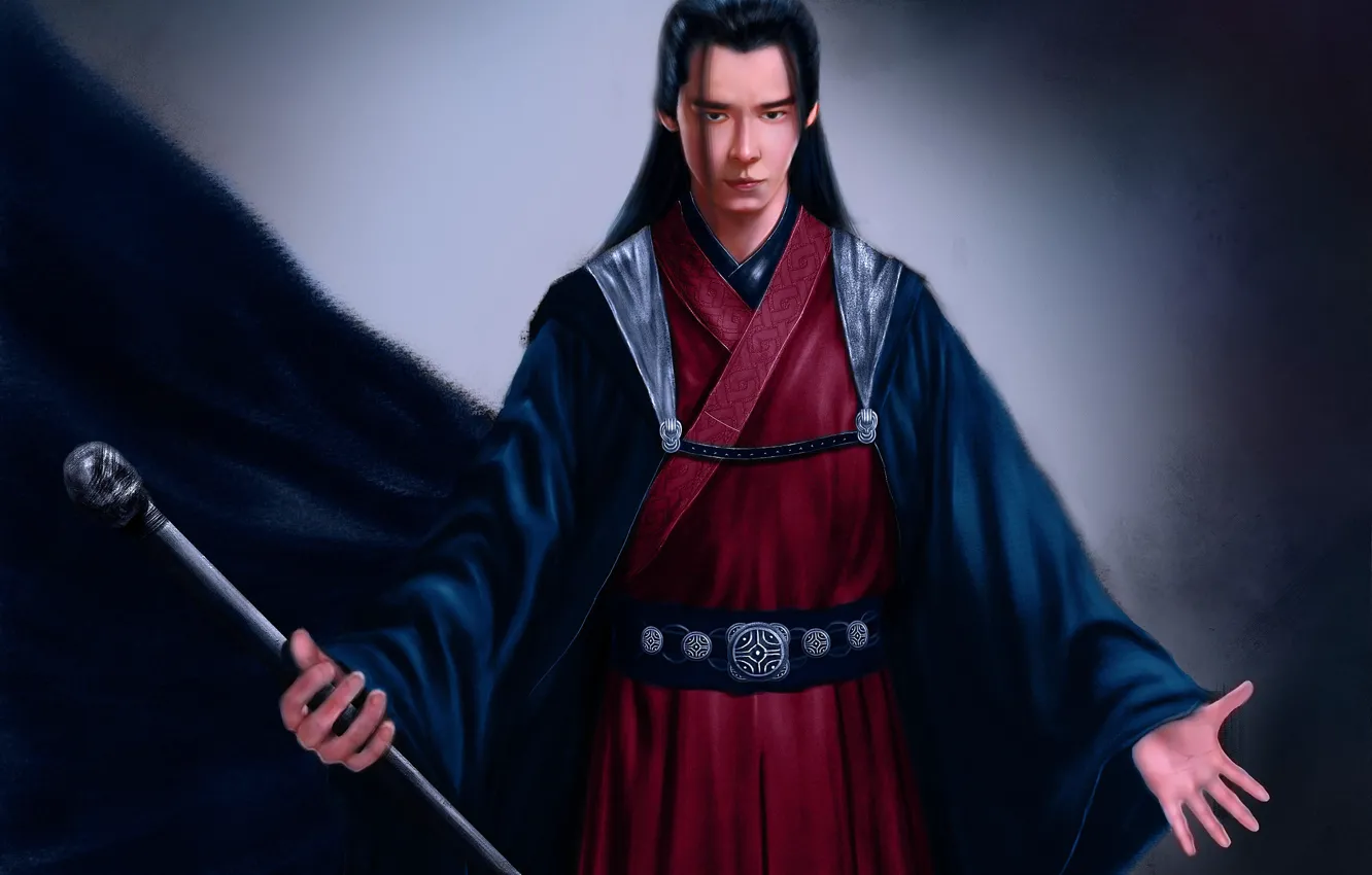 Фото обои Взгляд, Сериал, Арт, Мужчина, TV Series, Азиат, Легенда о Чусэнь, The Legend of Chusen
