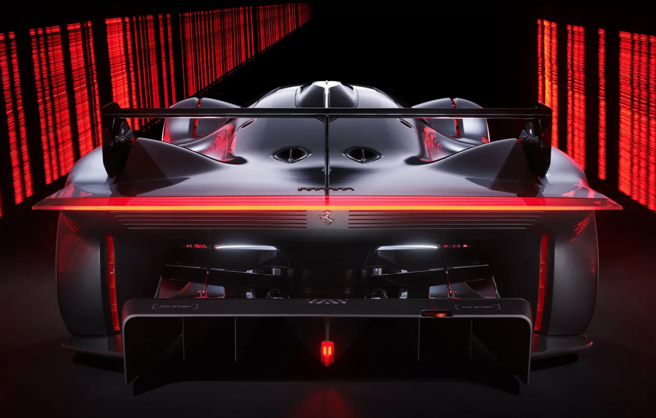 Фото обои Concept, Ferrari, вид сзади, Gran Turismo, 2022, Ferrari Vision
