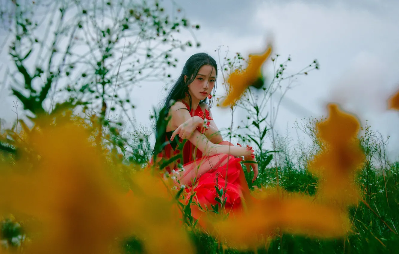 Фото обои flower, обои для рабочего стола, kpop, blackpink, блэкпинк, ким джису, kim jisoo, kim ji soo