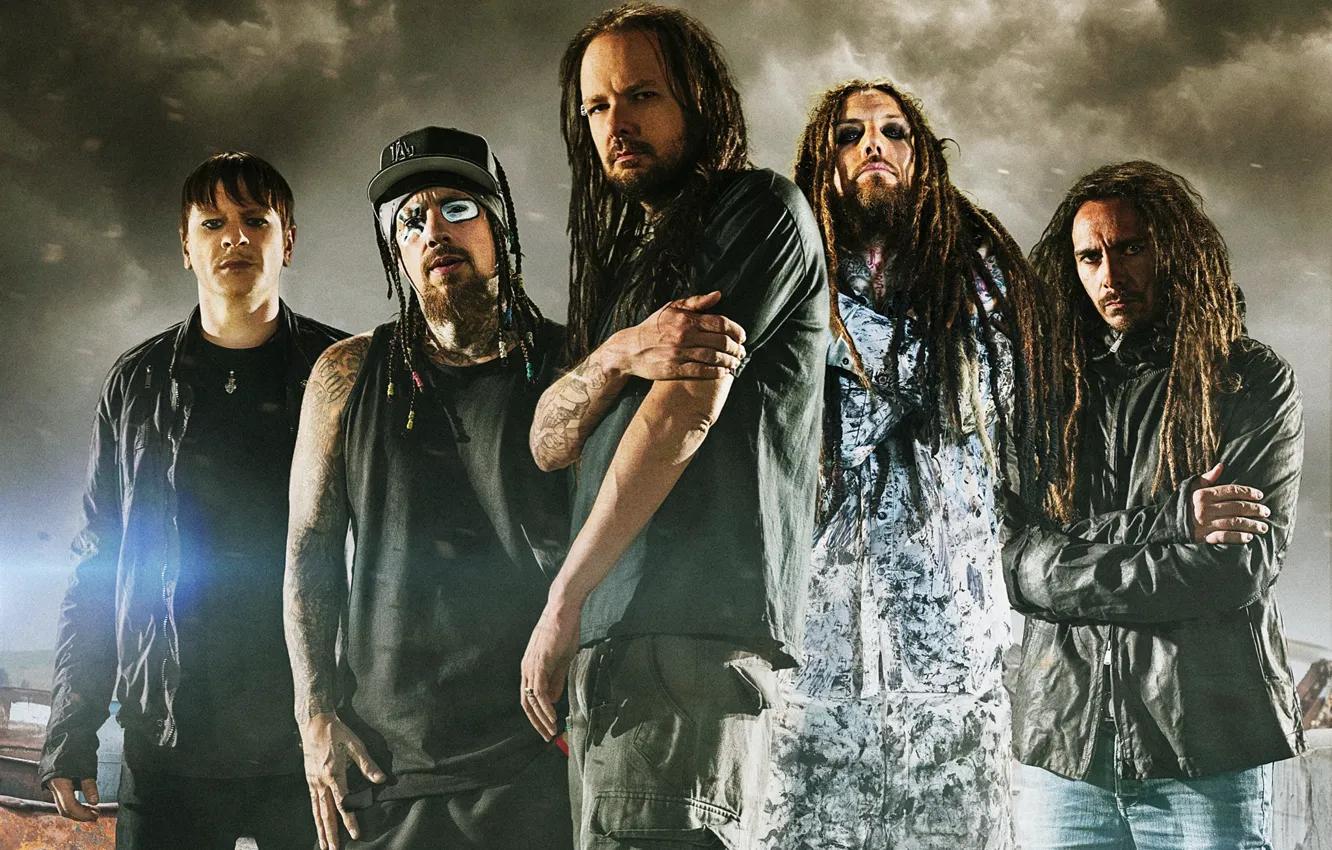 Фото обои музыка, music, Korn, Корн, nu metal, ню метал, Джонатан Дэвис, Рэй Лузье