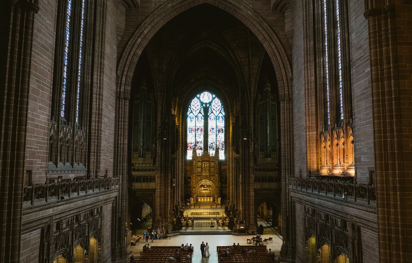 Фото обои Cathedral, Liverpool, Wedding