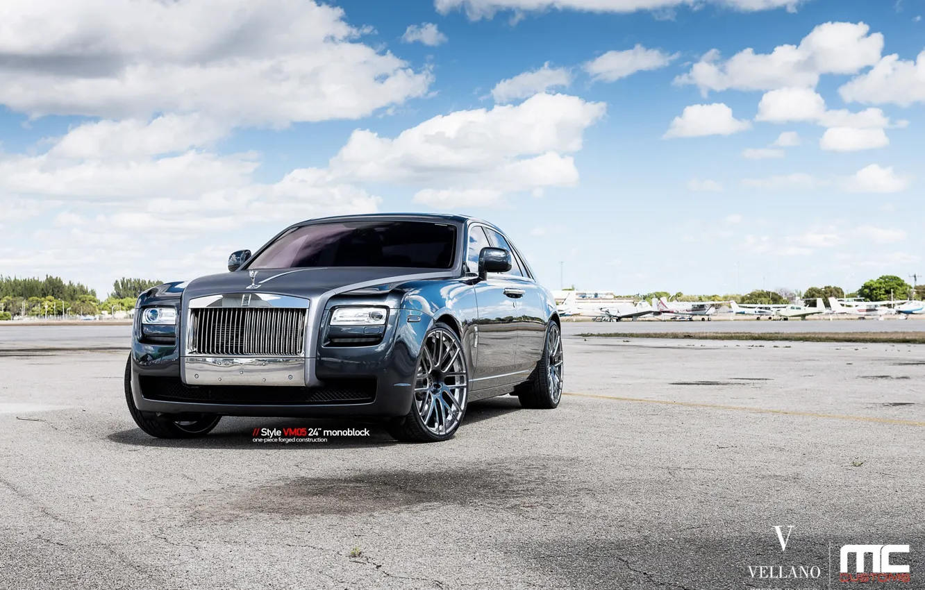 Фото обои Rolls-Royce, Ghost, black