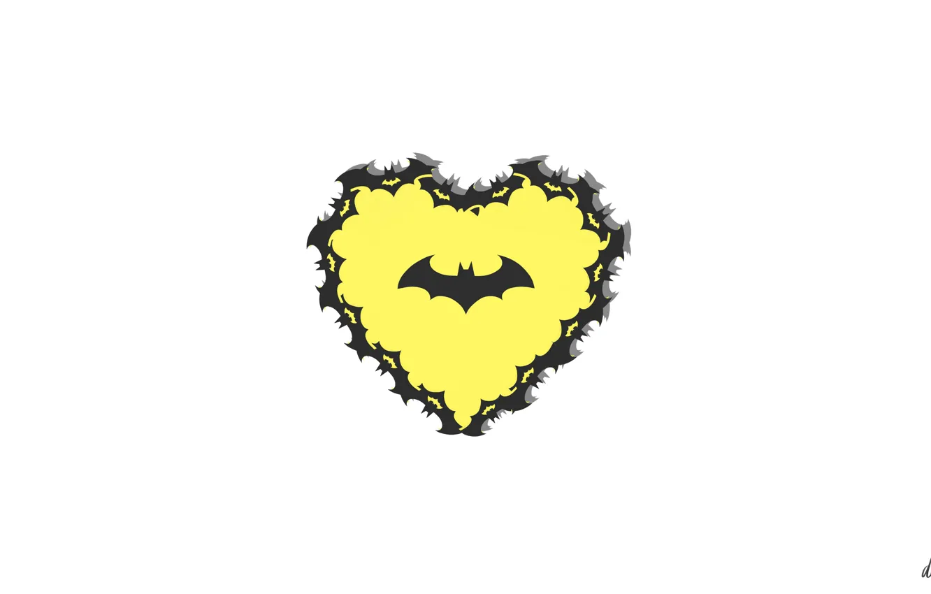Фото обои batman, рисунок, минимализм, мышь, арт