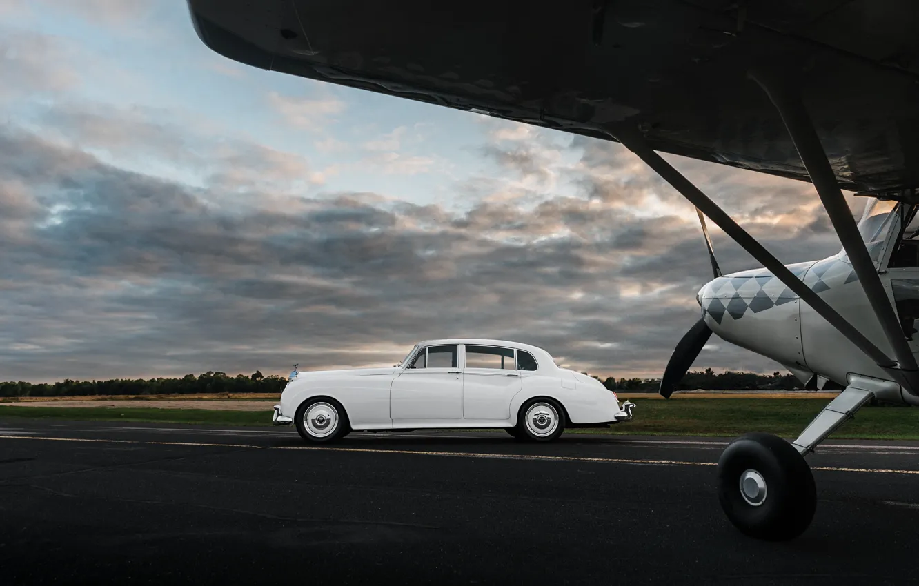 Фото обои Rolls-Royce, 1961, side view, Ringbrothers, Silver Cloud, Rolls-Royce Silver Cloud II, Rolls-Royce Silver Cloud II …