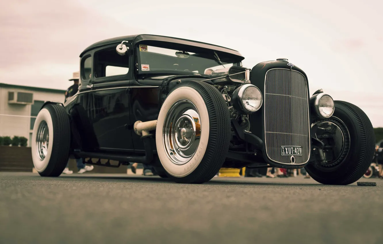 Фото обои hot rod, Хот род, Вайтволлы, Whitewalls