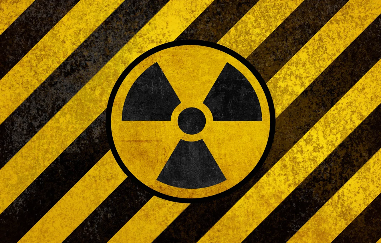 Фото обои Знак, Радиация, Радиационный знак, Danger, Опасность, Radiation