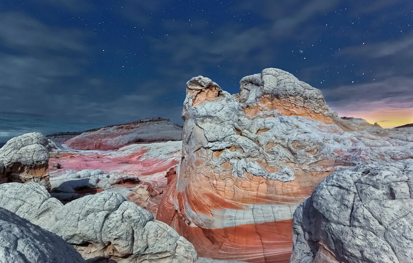 Фото обои Arizona, stars, Vermilion Cliffs National Monument