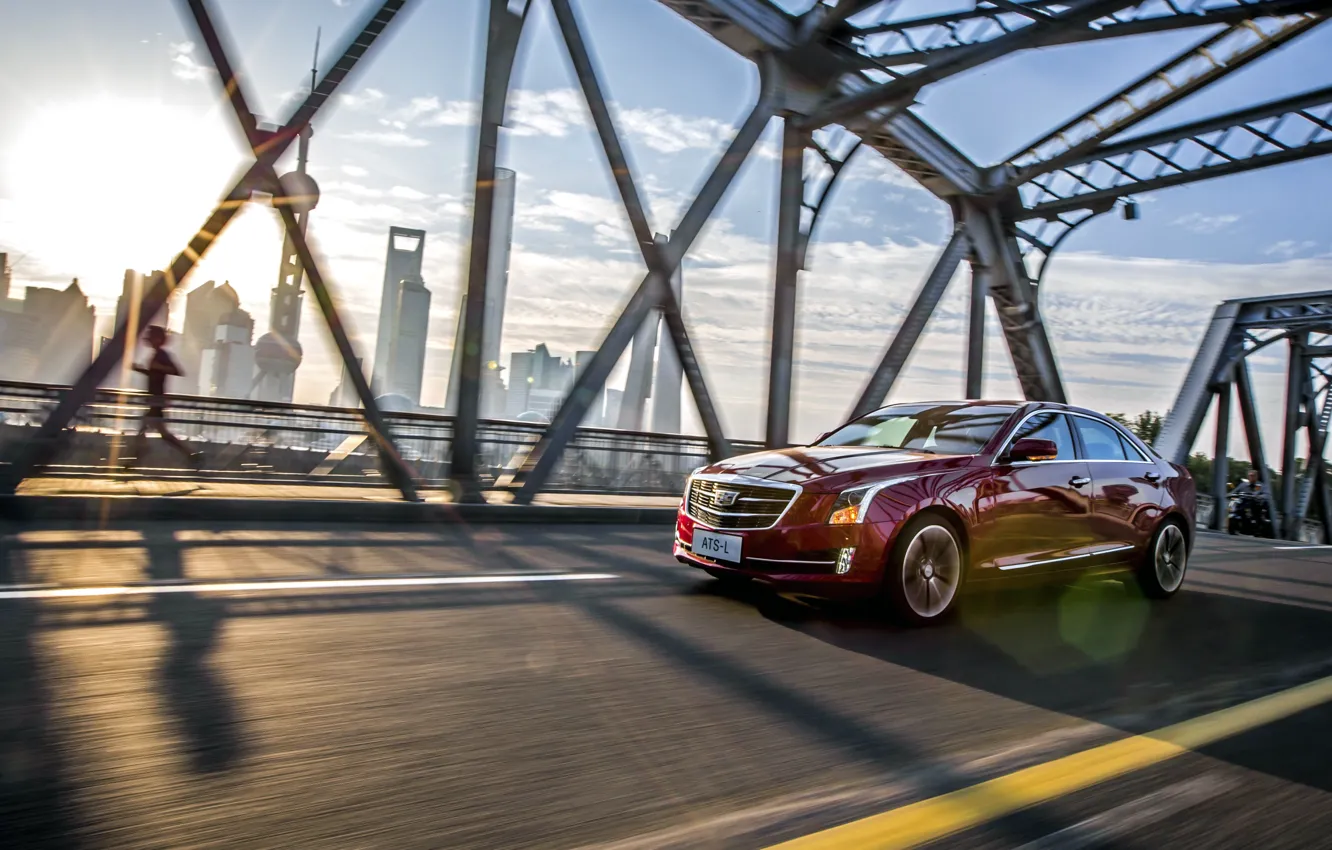 Фото обои Cadillac, кадиллак, ATS, 2015