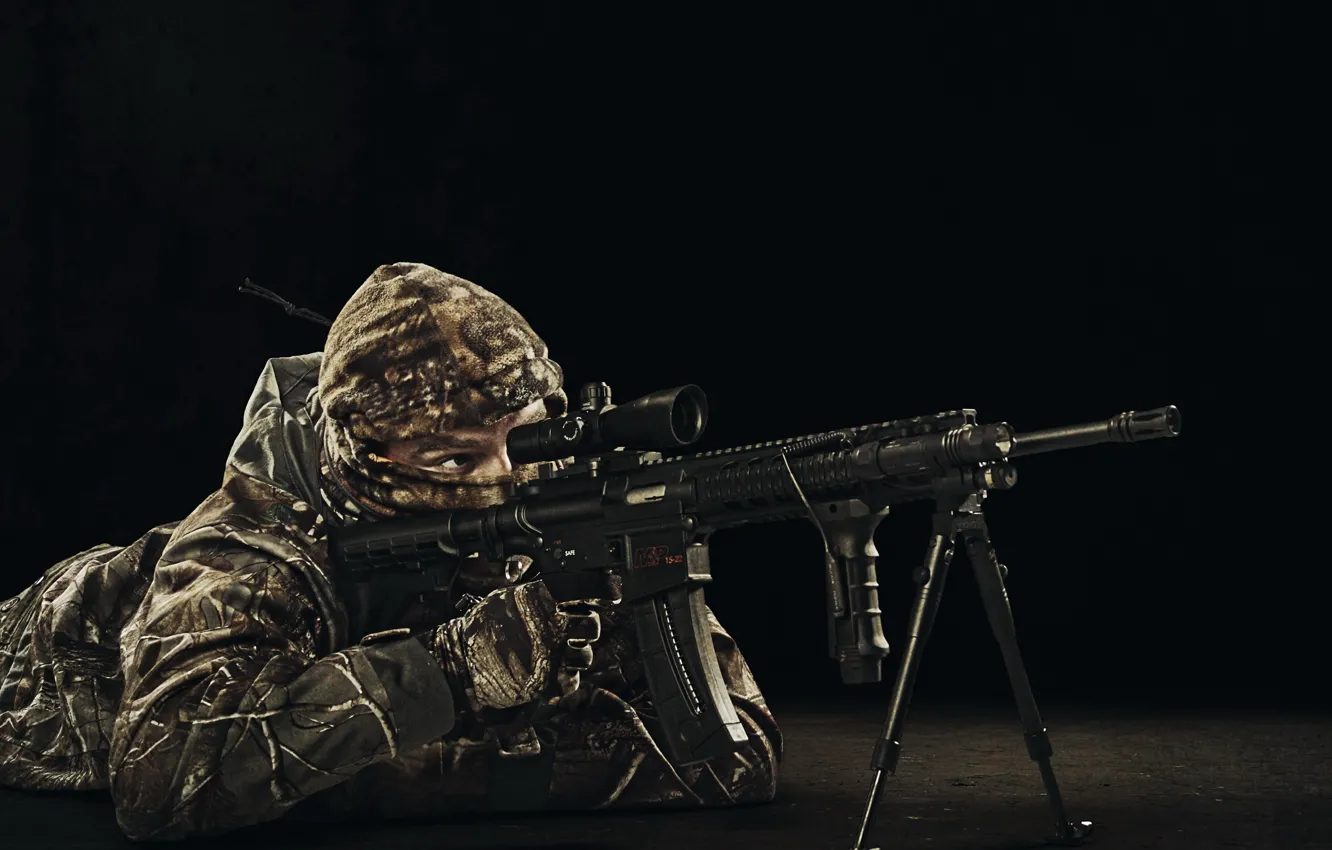 Фото обои gun, sniper, rifle