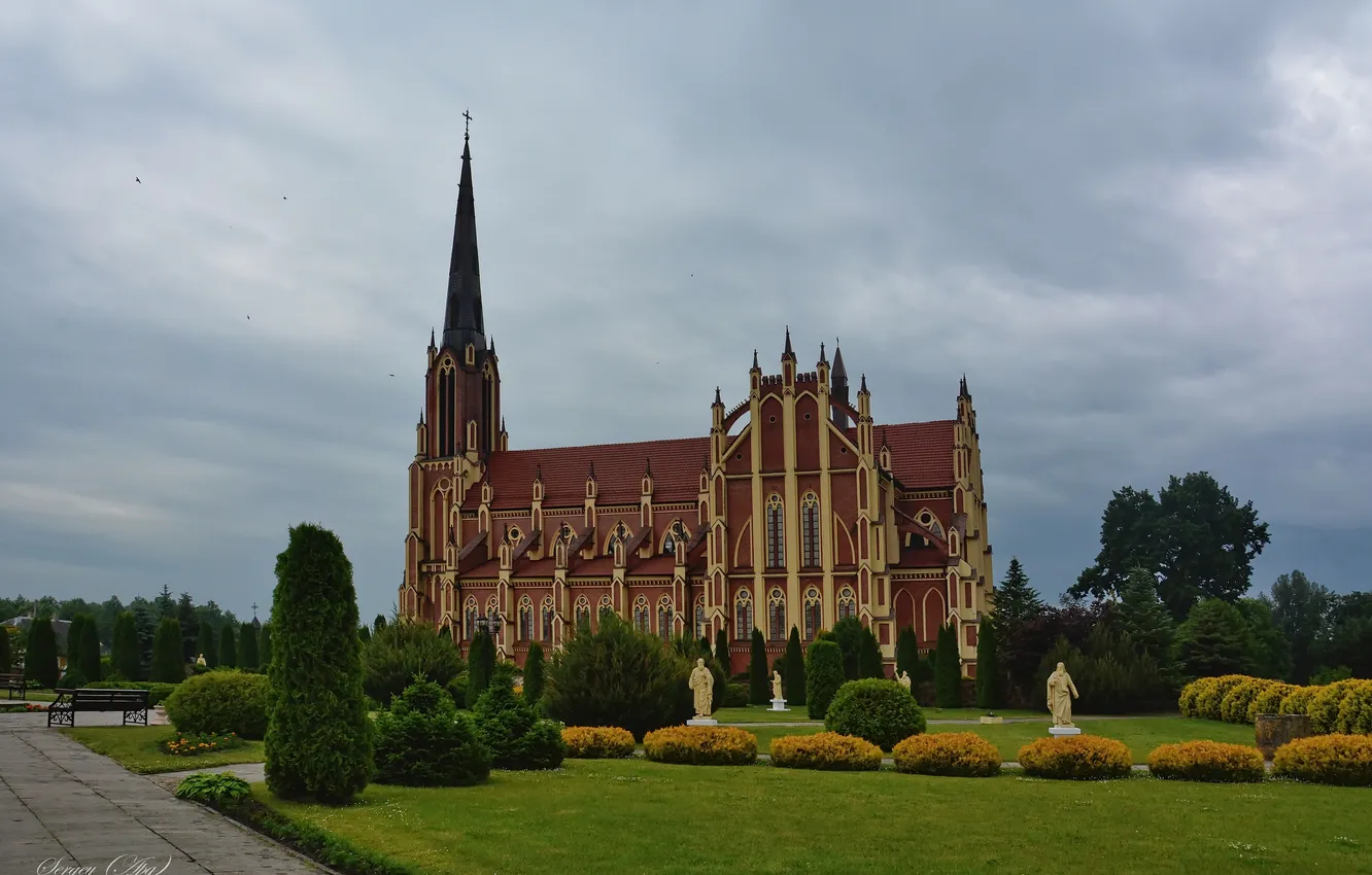 Фото обои готика, архитектура, путешествие, костел