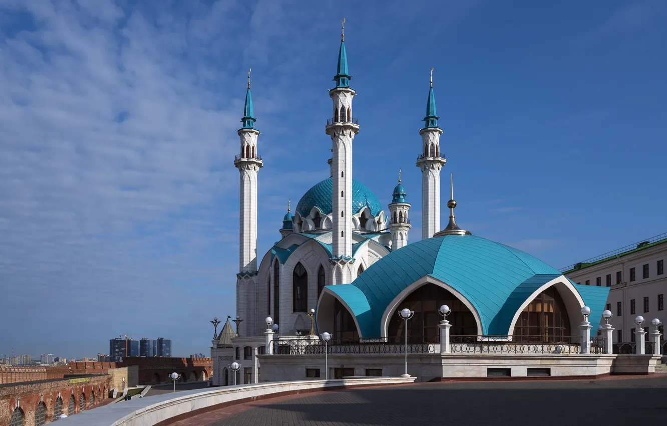 Фото обои город, мечеть, Казань, Кул-Шариф