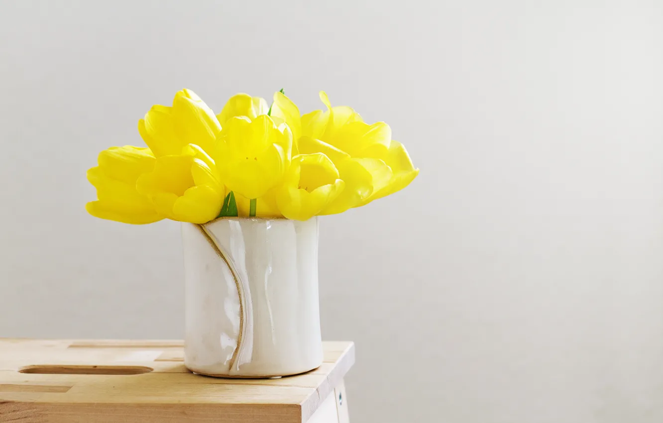 Фото обои букет, тюльпаны, ваза, tulips, vase, bouquet