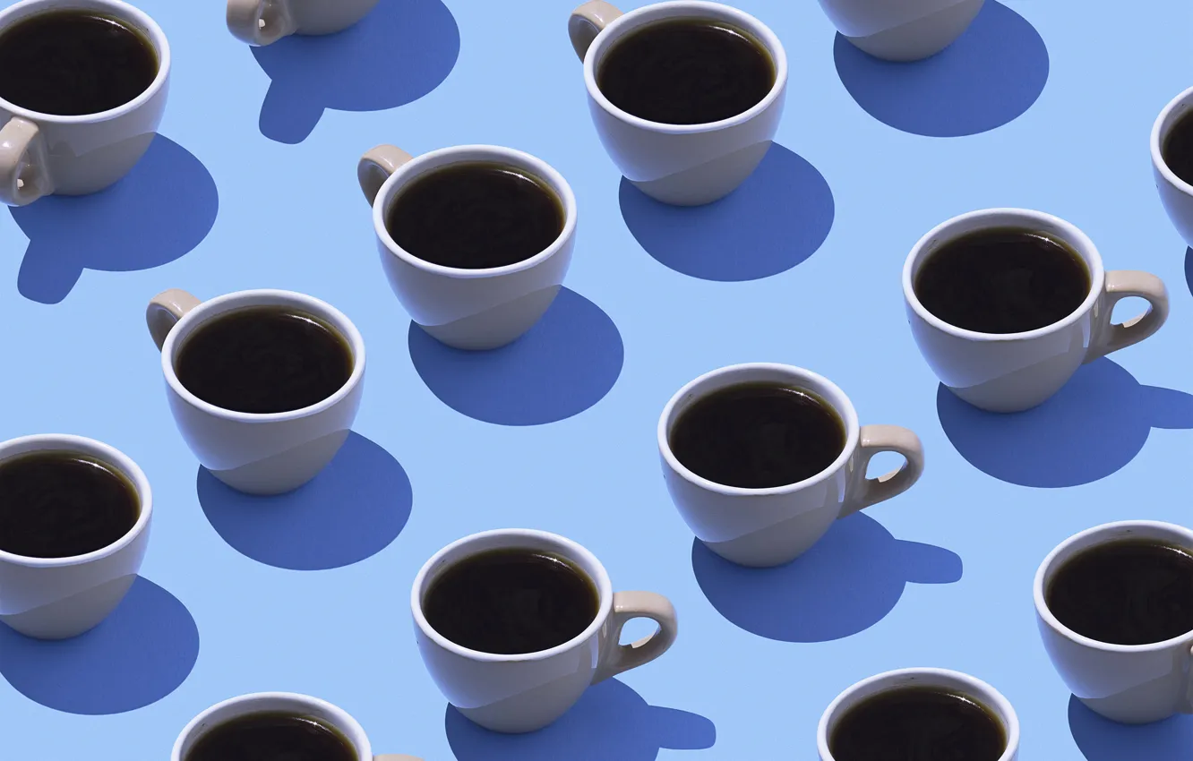 Фото обои Coffee, Wallpaper, Cups