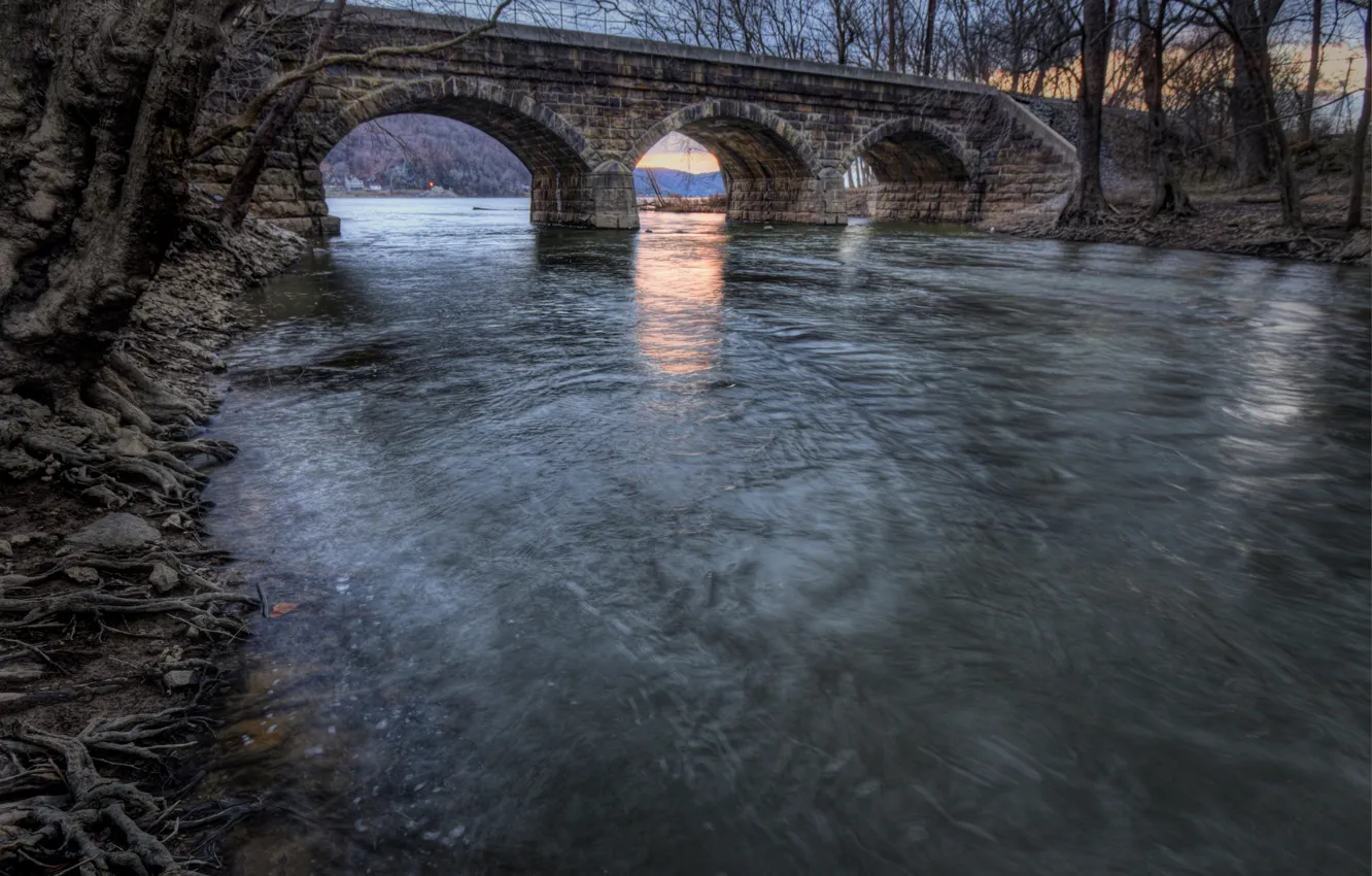 Фото обои Pennsylvania, Chiques Sunset, Chickies, East Donegal Township