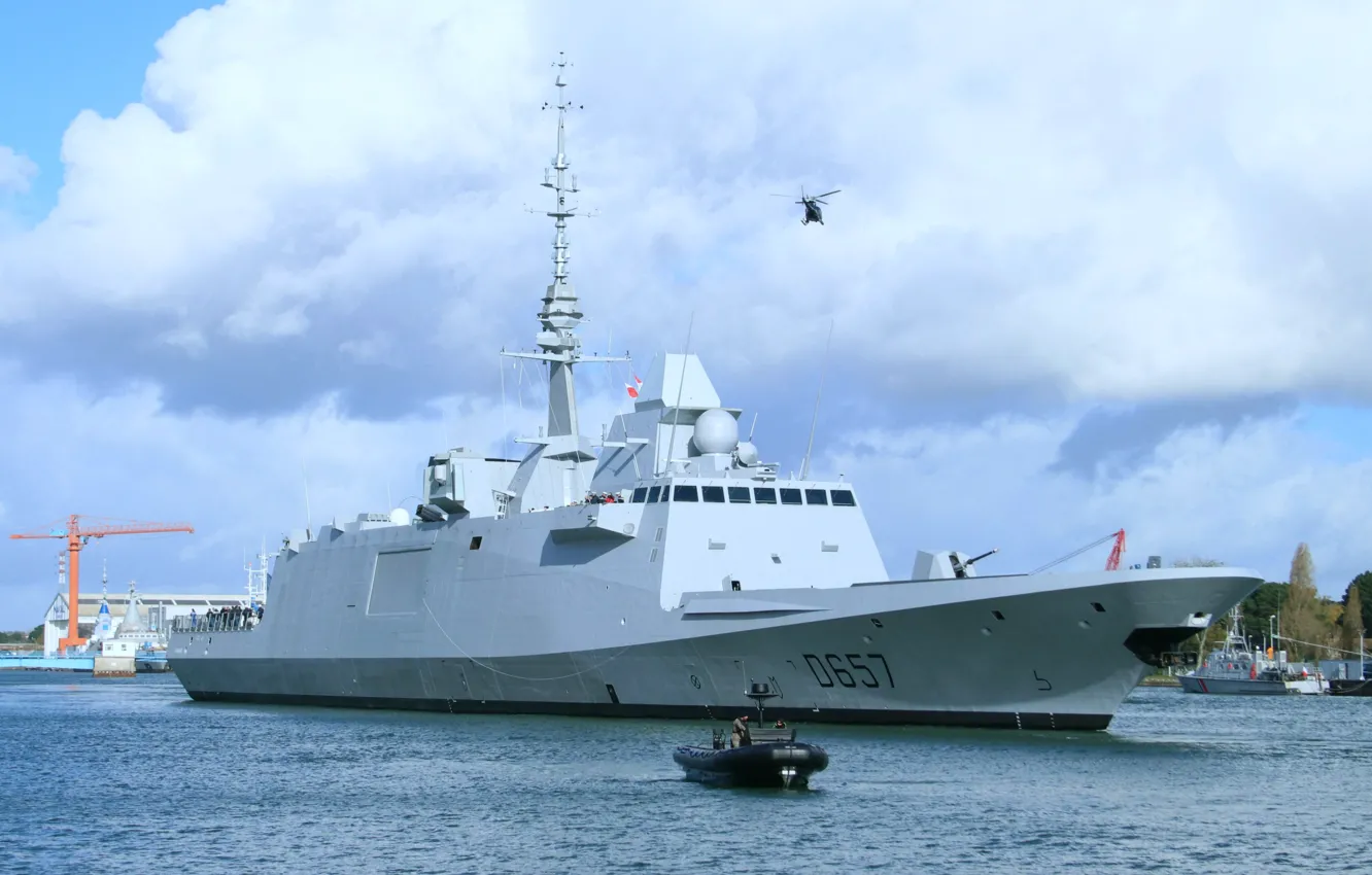 Фото обои фрегат, Lorraine, ВМС Франции