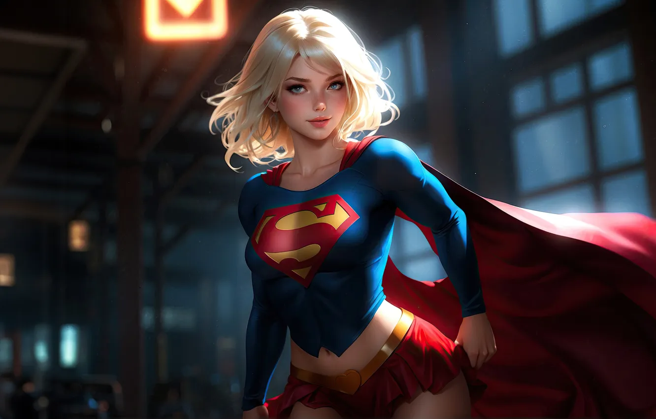 Фото обои art, supergirl, titan