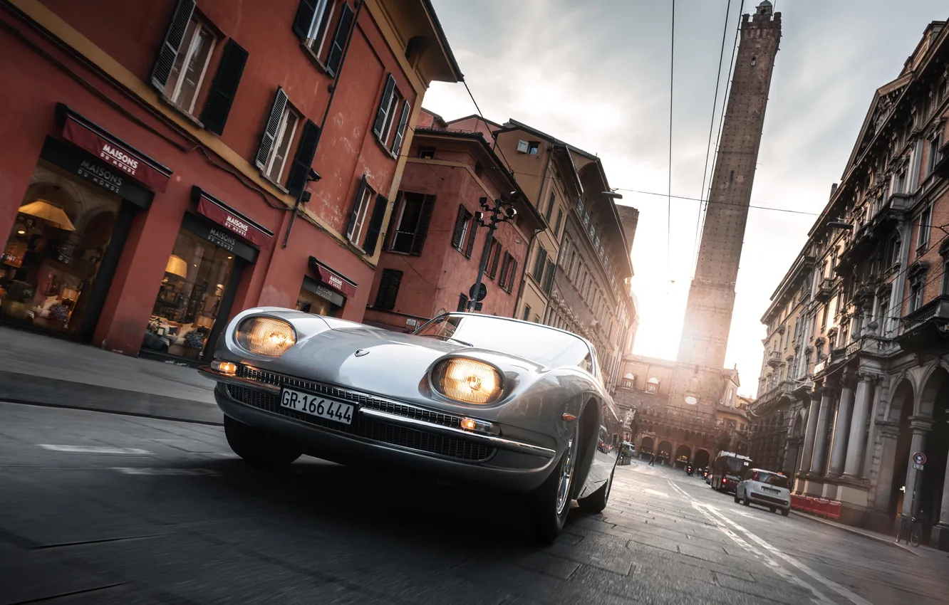 Фото обои Lamborghini, 350 GT, 1964, Lamborghini 350 GT