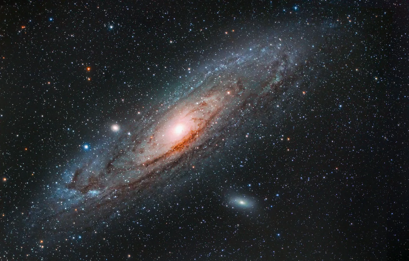 Фото обои спиральная, Галактика Андромеды, NGC 224, M 31