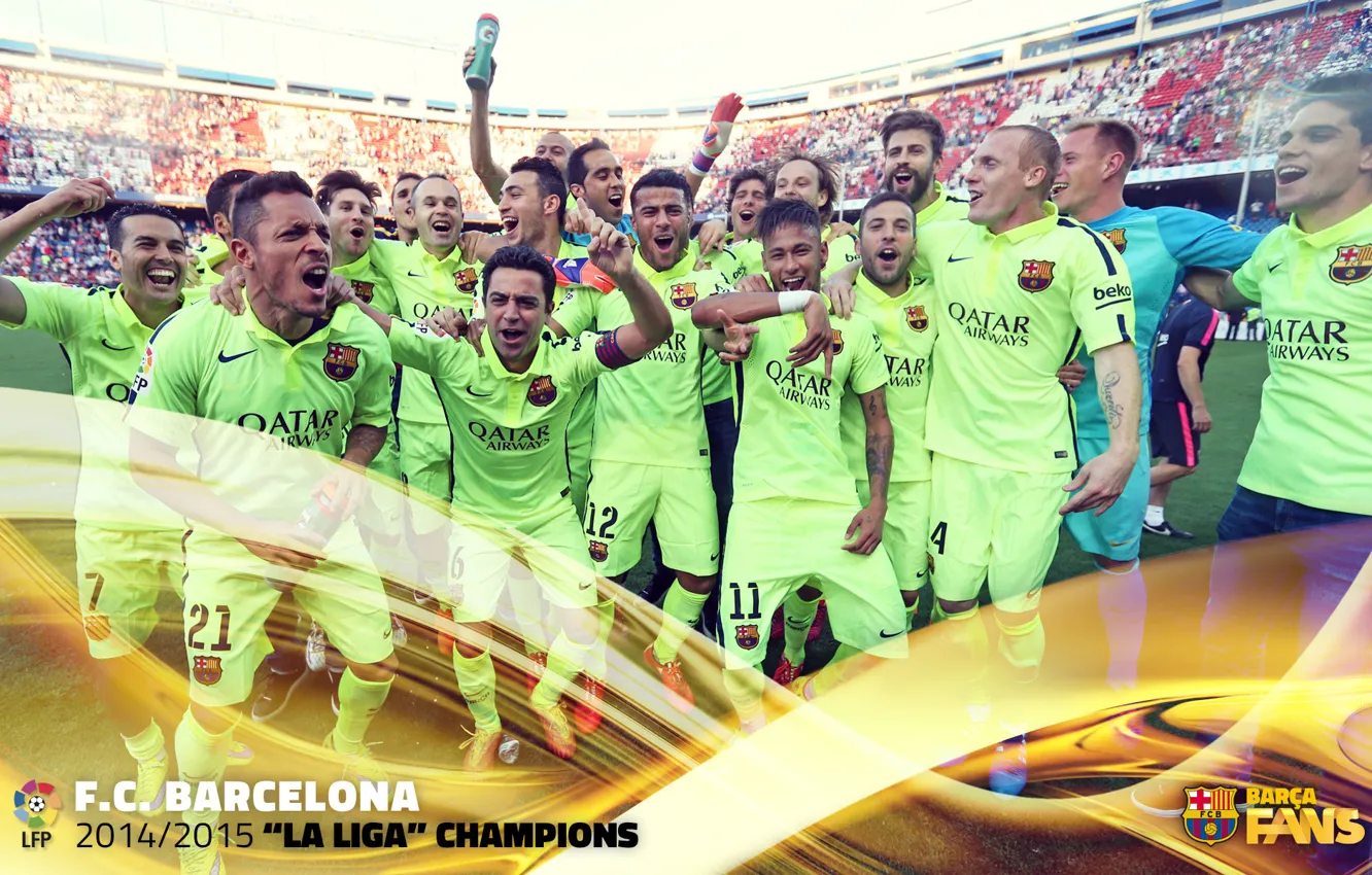 Фото обои wallpaper, sport, football, FC Barcelona, La Liga Champions