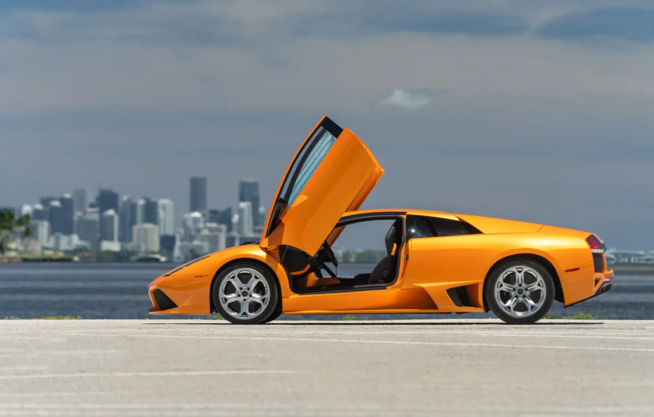 Фото обои Lamborghini, Murcielago, side view, Lamborghini Murcielago LP640