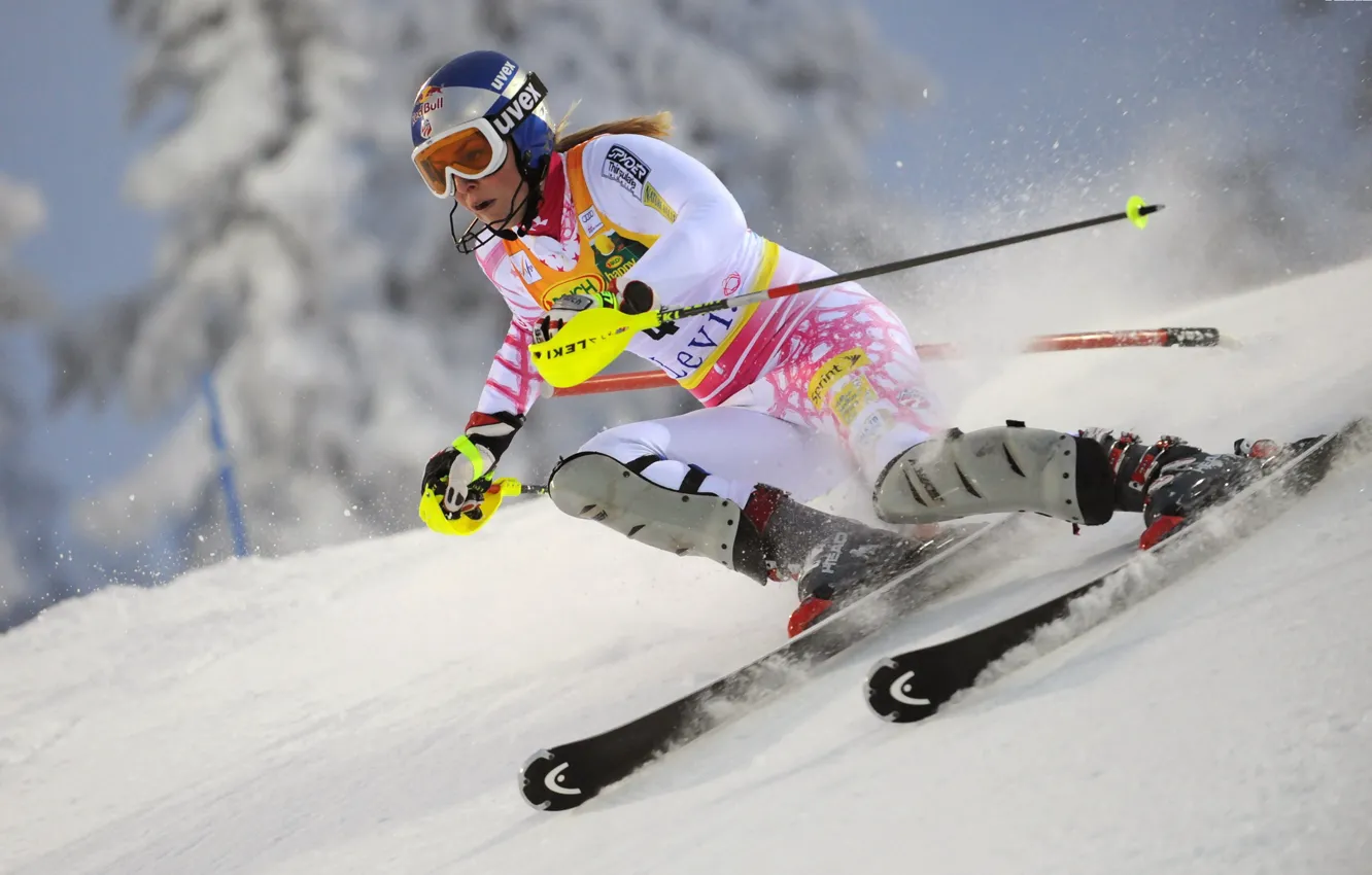 Фото обои спорт, горные лыжи, lindsey vonn