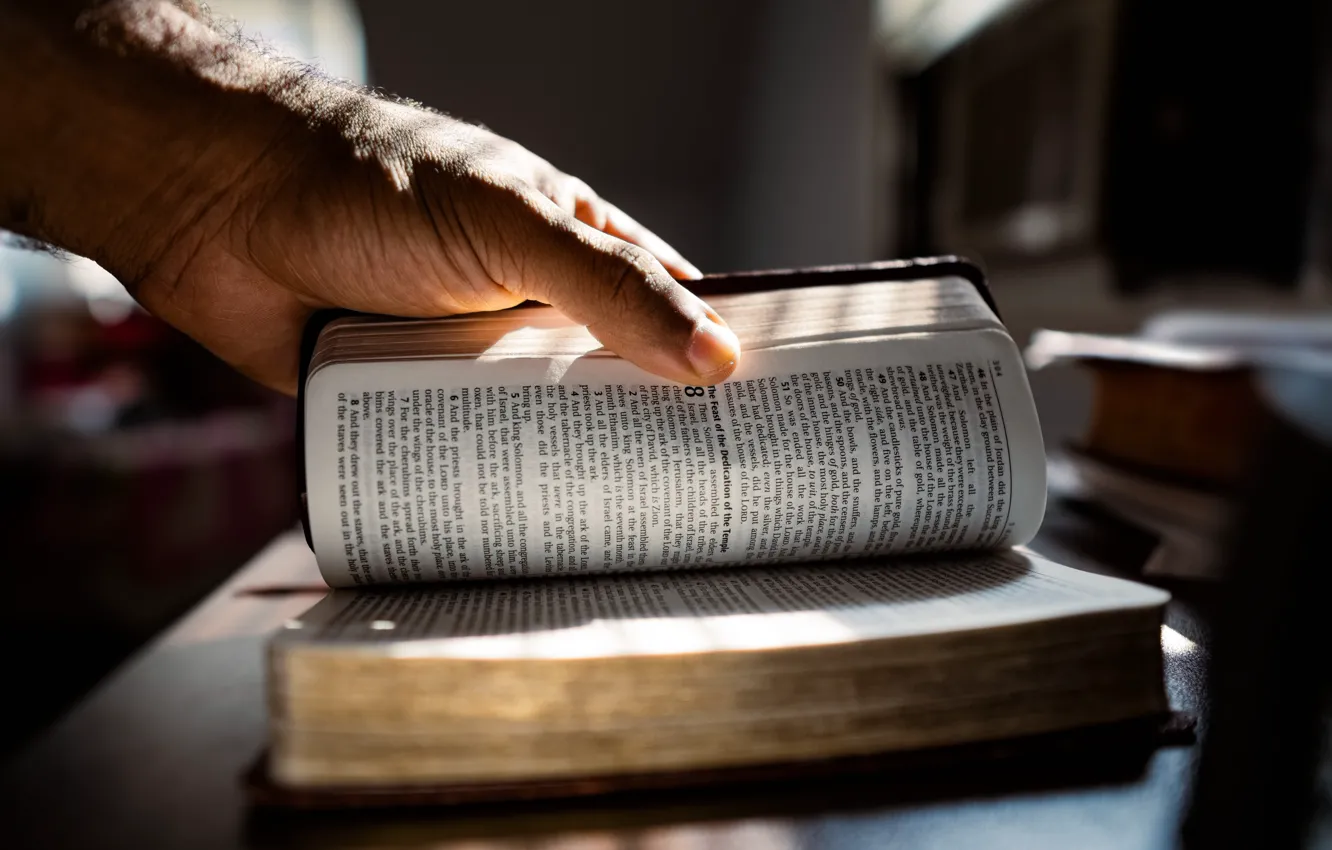 Фото обои Christian, Reading, Book, Bible, Hand, Emmanuel Pheaton