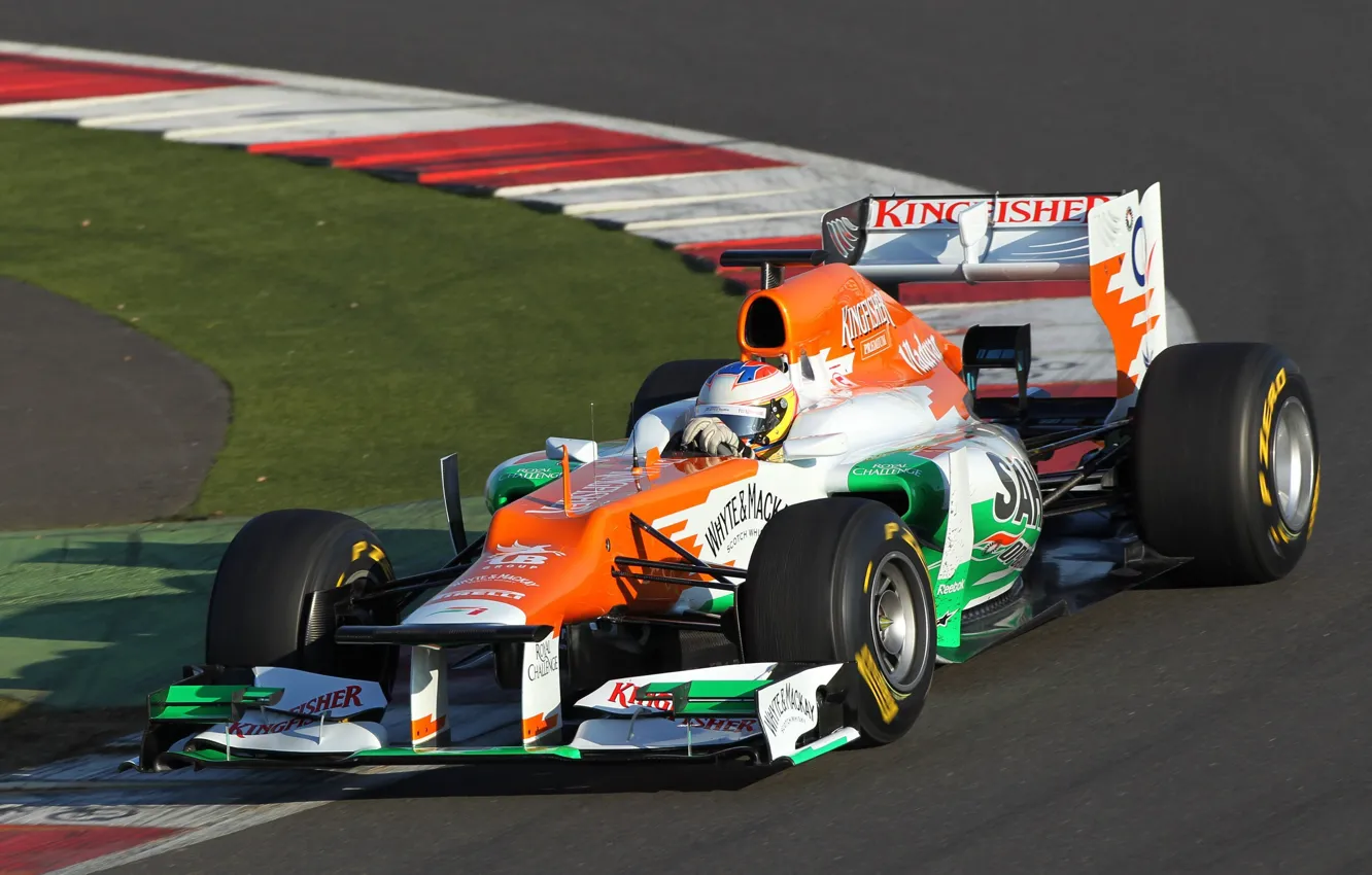 Фото обои 2012, трек, Force India