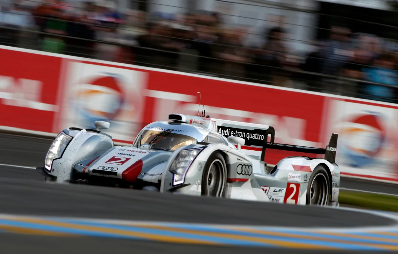 Фото обои Audi, Le Mans 2013, R18 E-Tron Quattro