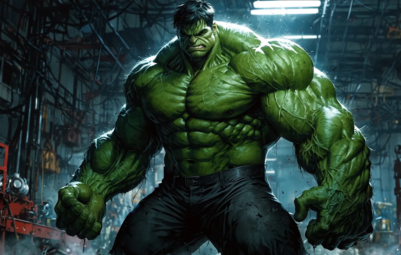 Фото обои дождь, амбар, халк