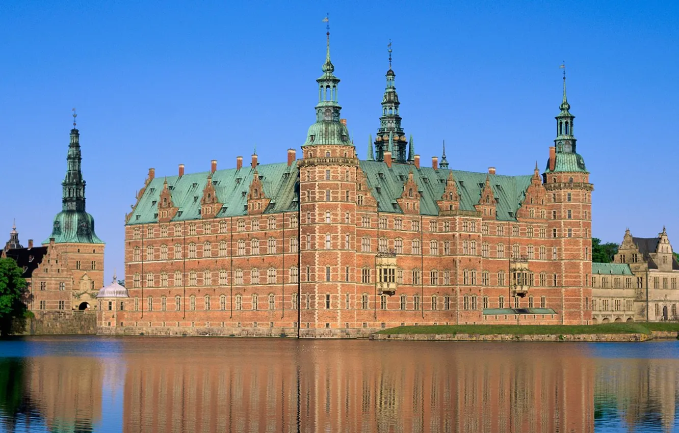 Фото обои architecture, palace, Denmark, Frederiksborg Castle