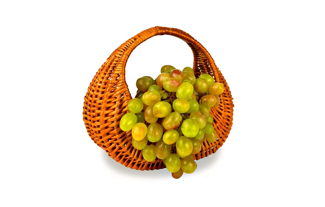 Фото обои виноград, гроздь, корзинка