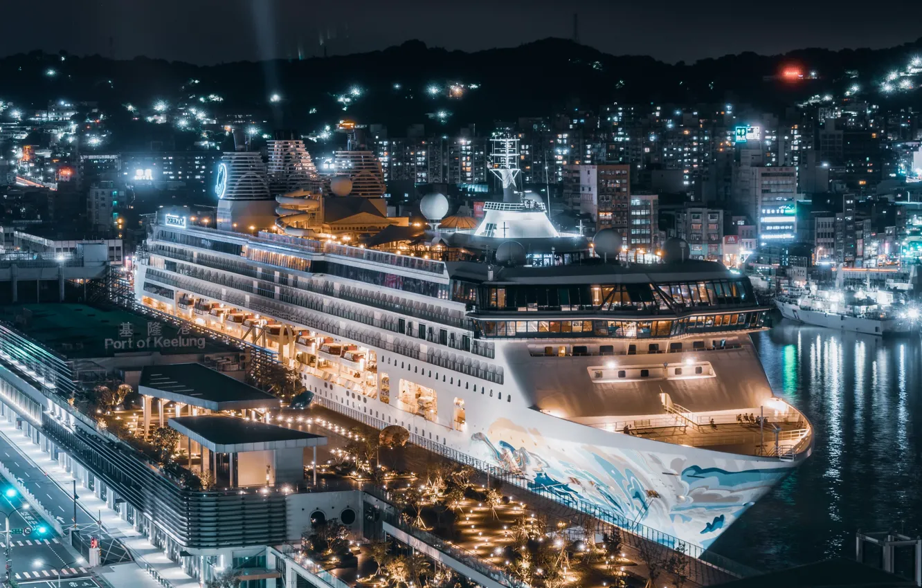 Фото обои корабль, порт, Taiwan