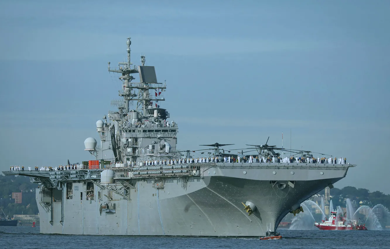 Фото обои ВМС США, УДК, USS Bataan, LHD-5