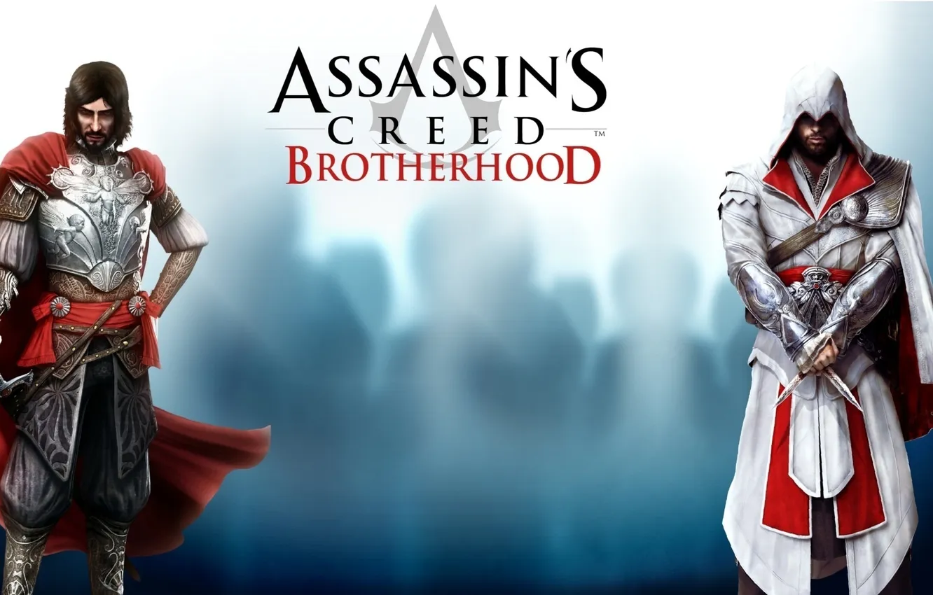 Фото обои assassins creed, broterhood, два война