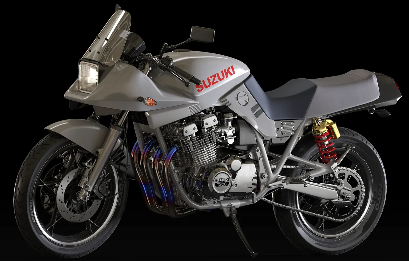 Фото обои стиль, мотоцикл, Suzuki